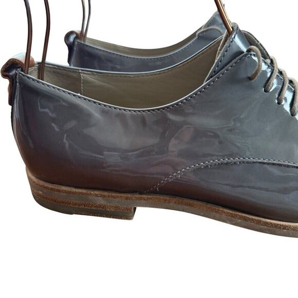 AGL Attilio Giusti Leombruni Double Sole Womens Gray Patent Leather Shoes 37/ 7 - Picture 12 of 16